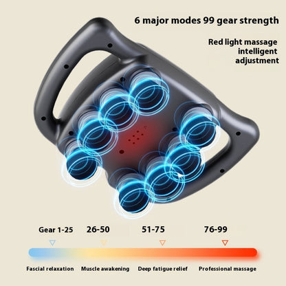 Multi-Head Massage Gun – Full Body Deep Tissue Massager with 16 Heads
