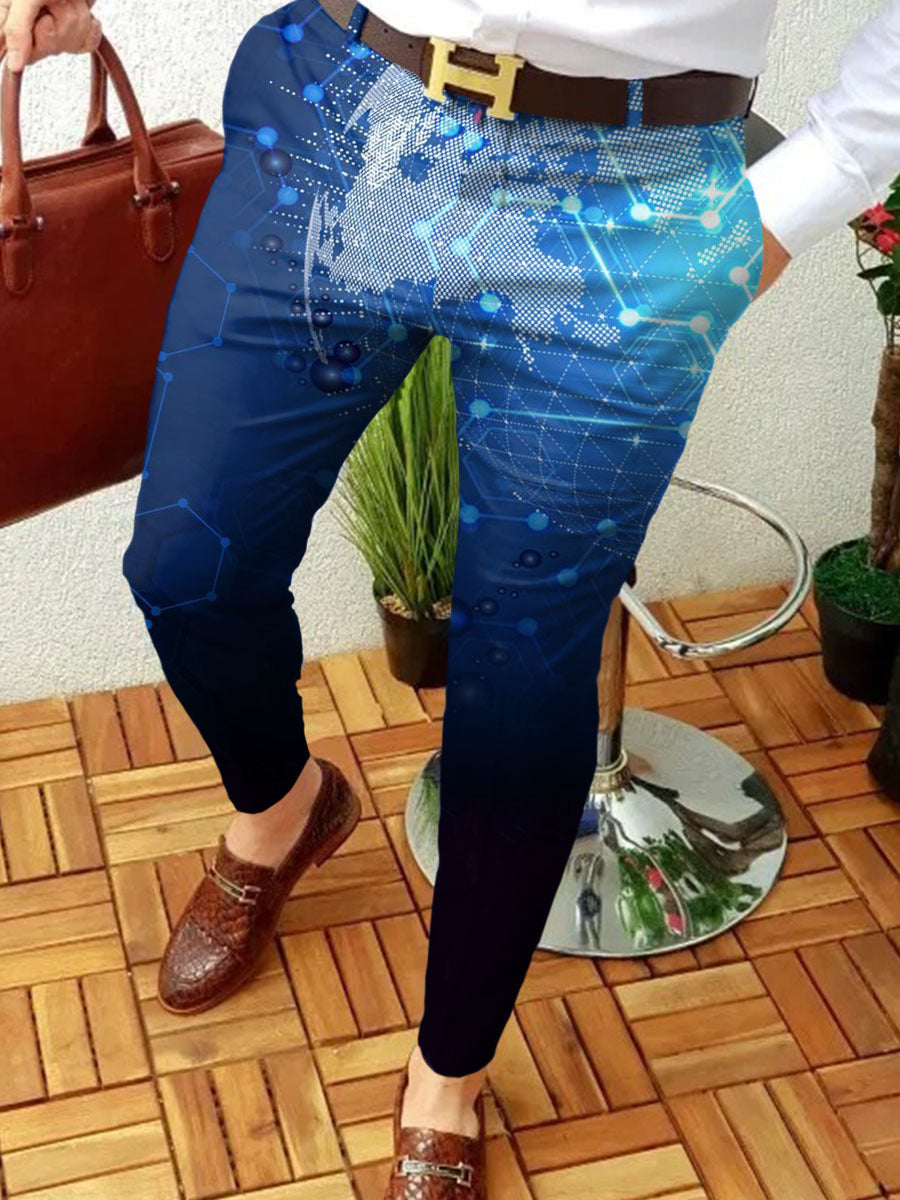 Gerade geschnittene Herrenhose aus Baumwollmischung – Lässig &amp; Bequem