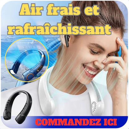 Ventilateur de cou portable rechargeable
